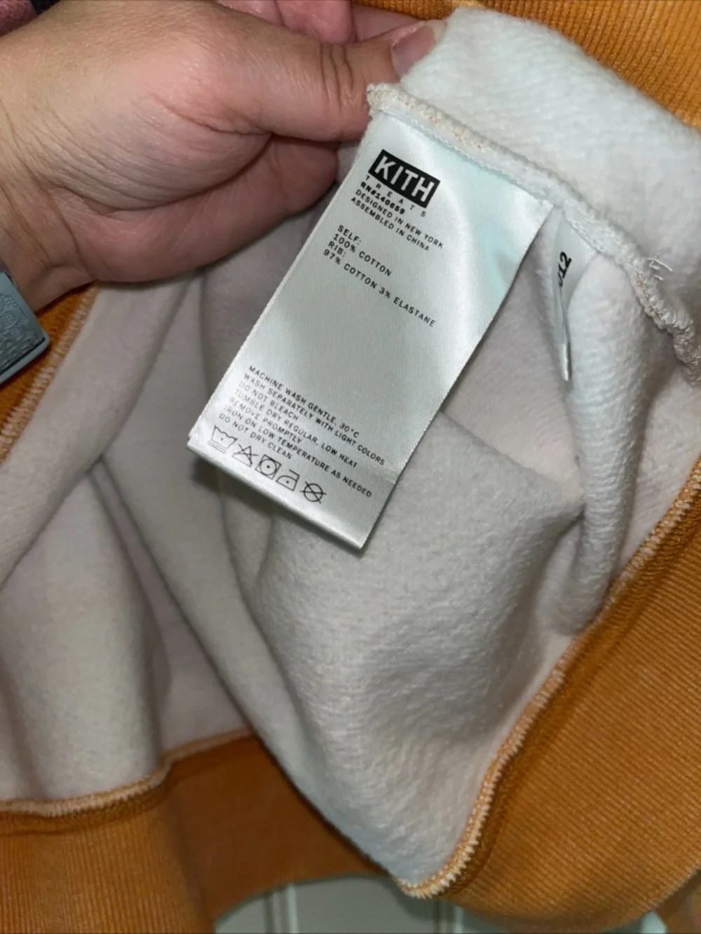 Kith Authentic 100% Campfire Landscape Hoodie in Rose Pink, Mustard & Navy XXL - Picture 11 of 11